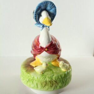 Beatrix Potter Jemima Puddleduck Music Box Schmid 1977